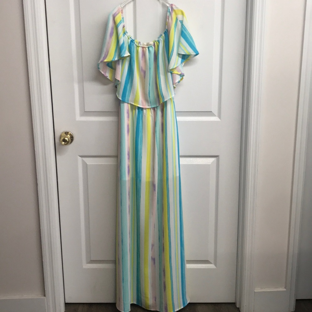 Rainbow Peach Love Maxi